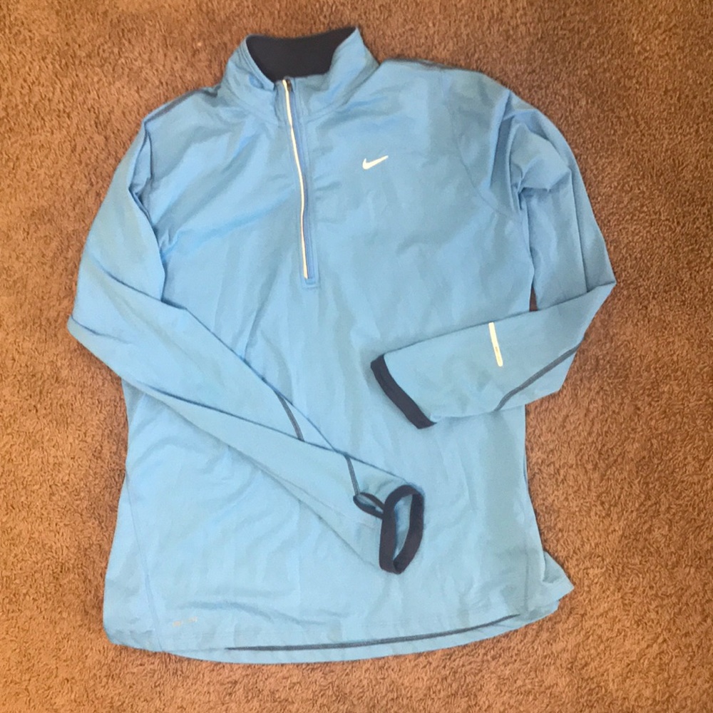 Baby blue nike pullover dry fit like new